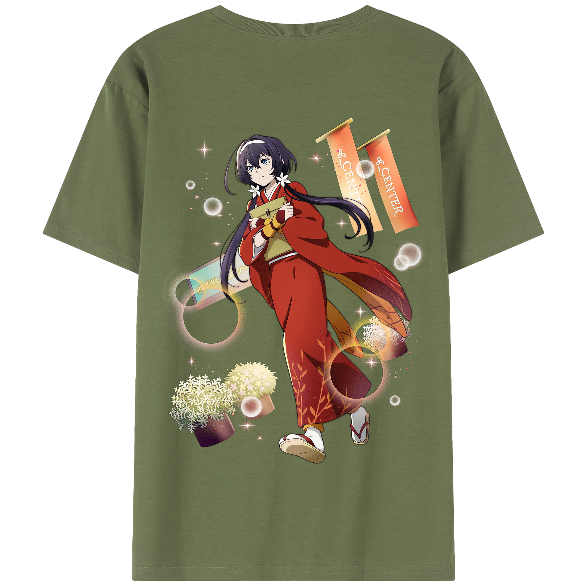 （画像用） 文豪ストレイドッグス Bungo Stray Dogs 綿100％半袖Tシャツ（背面プリント）